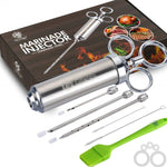 Set aghi per tacchino con siringa e spazzola in acciaio inox 11 i