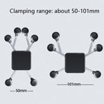 Staffa metallo per telefono bici e moto 3,5-6 pollici