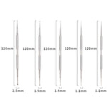 Set 2 penne per trapano in acciaio inossidabile 15 cm