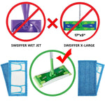 Ricambi straccio bagnato e asciutto per Swiffer Sweeper MOP, 2 pezzi - immagine 5