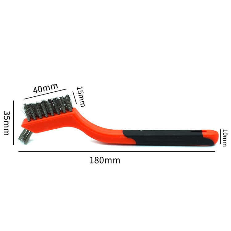 Spazzola pulizia industriale 7 pollici nylon e metallo