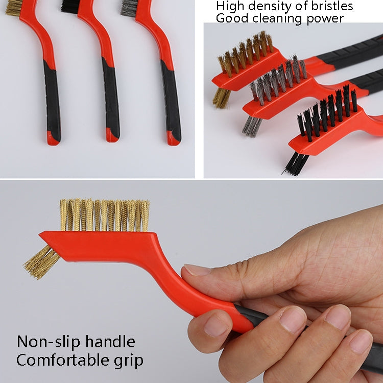 Spazzola pulizia industriale 7 pollici nylon e metallo