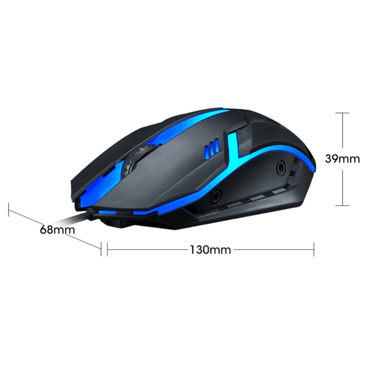 Mouse da gioco cablato T-WOLF V1 USB 1200 DPI
