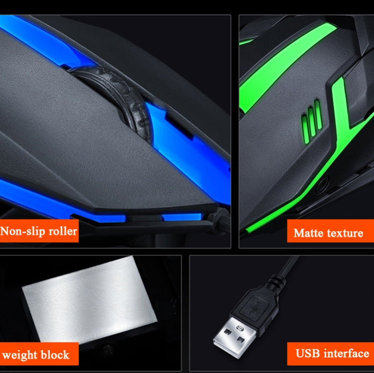 Mouse da gioco cablato T-WOLF V1 USB 1200 DPI
