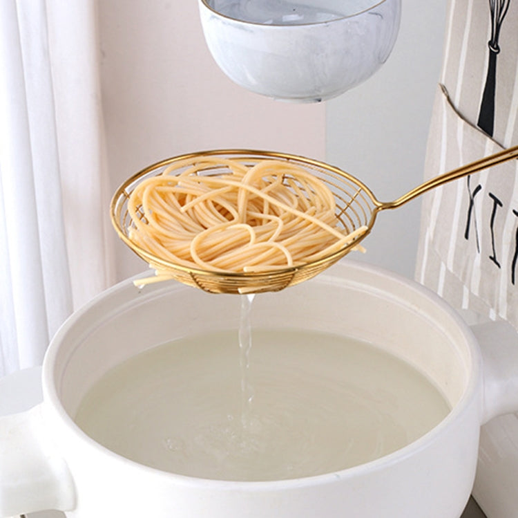 Cucchiaio con colino in acciaio inox 36,5x13,5 cm