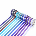 Set 40 nastri arcobaleno in carta per decorazioni fai da te