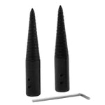 Set 2 accessori albero mola per lucidatura in acciaio