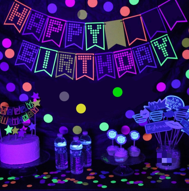 Decorazioni fluorescenti per feste set 54 pezzi