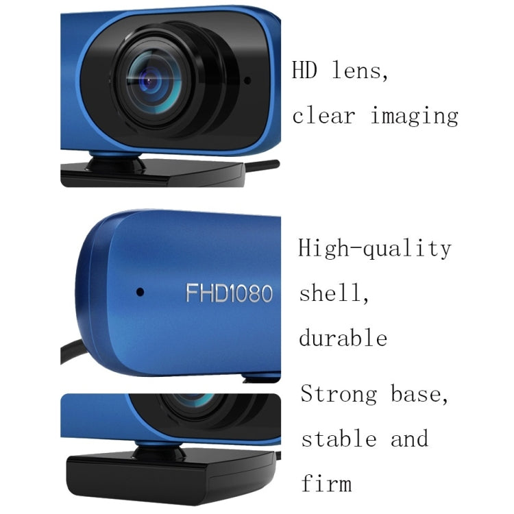 Webcam HD 1080P USB con autofocus e microfono integrato