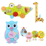 Puzzle educativi in legno per bambini Montessori