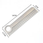 Set 3 pettini portatili in acciaio inox 15 cm