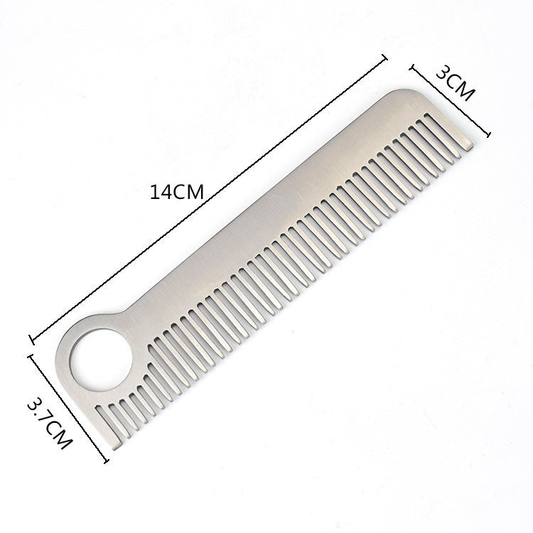 Set 3 pettini portatili in acciaio inox 15 cm