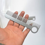 Set 3 pettini portatili in acciaio inox 15 cm