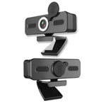 Webcam USB 4K con microfono omnidirezionale e luce LED