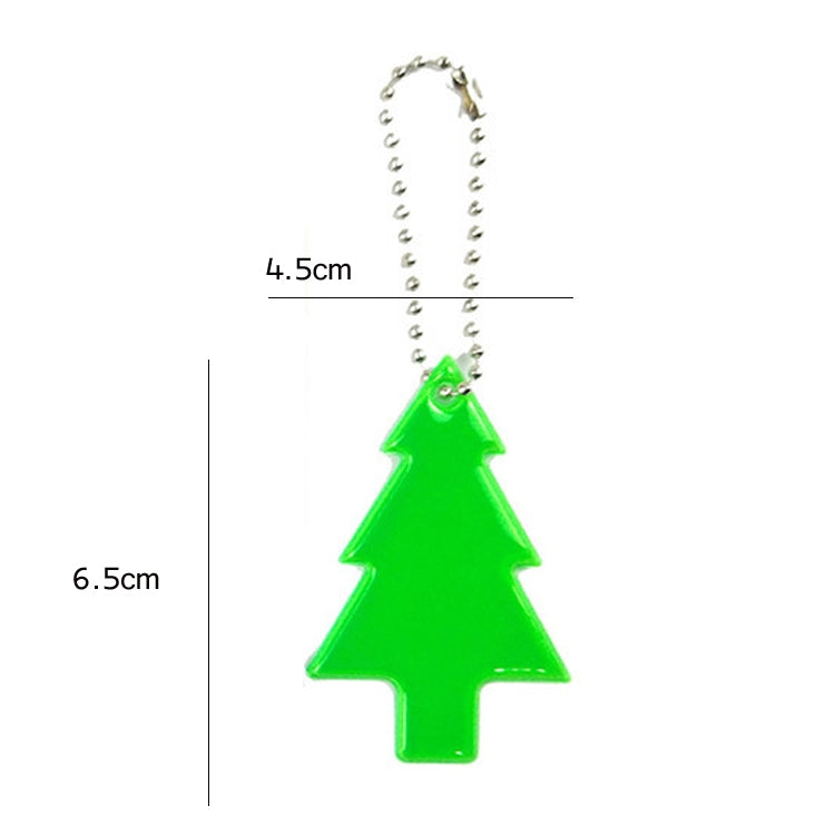 Ciondolo riflettente in PVC albero di Natale 15 pezzi
