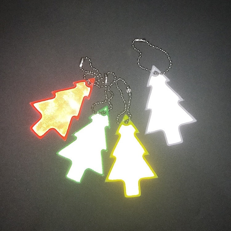 Ciondolo riflettente in PVC albero di Natale 15 pezzi