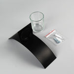 Set 2 pezzi decorazione da parete con candeliere in ferro 3D
