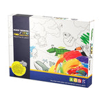 Tappetino per graffiti magici ad acqua 100x80 cm blu
