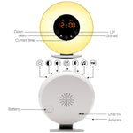 Sveglia con luce alba e tramonto e radio FM