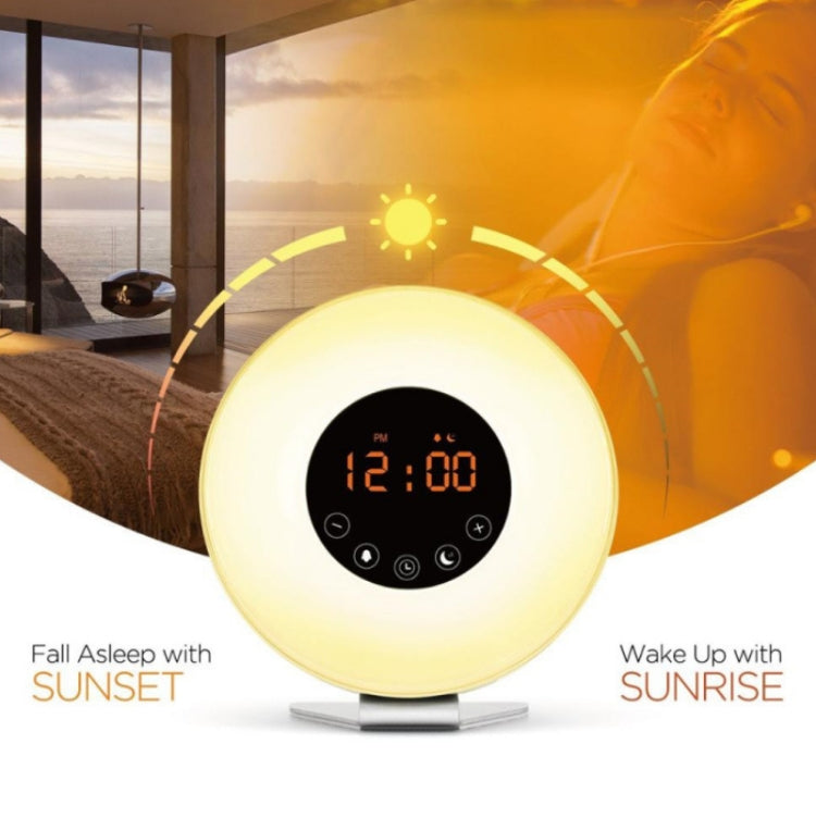 Sveglia con luce alba e tramonto e radio FM