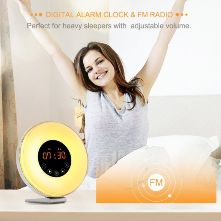 Sveglia con luce alba e tramonto e radio FM
