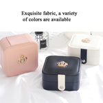 Contenitore portatile in pelle PU per monili 16x13x7 cm
