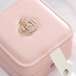 Contenitore portatile in pelle PU per monili 16x13x7 cm