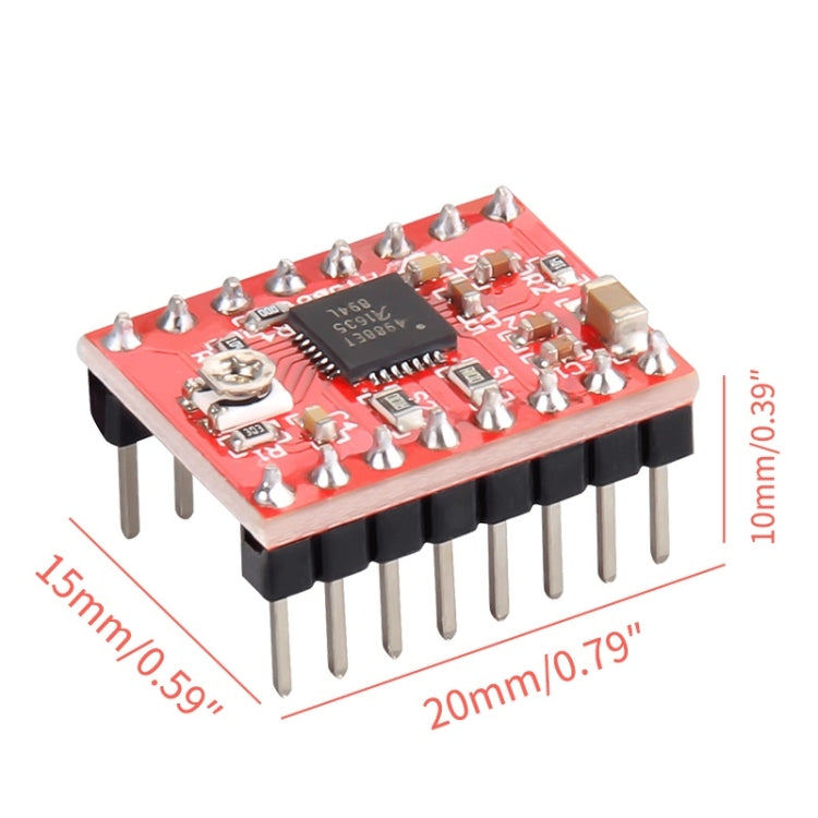Modulo driver motore passo-passo A4988 con dissipatore - immagine 3