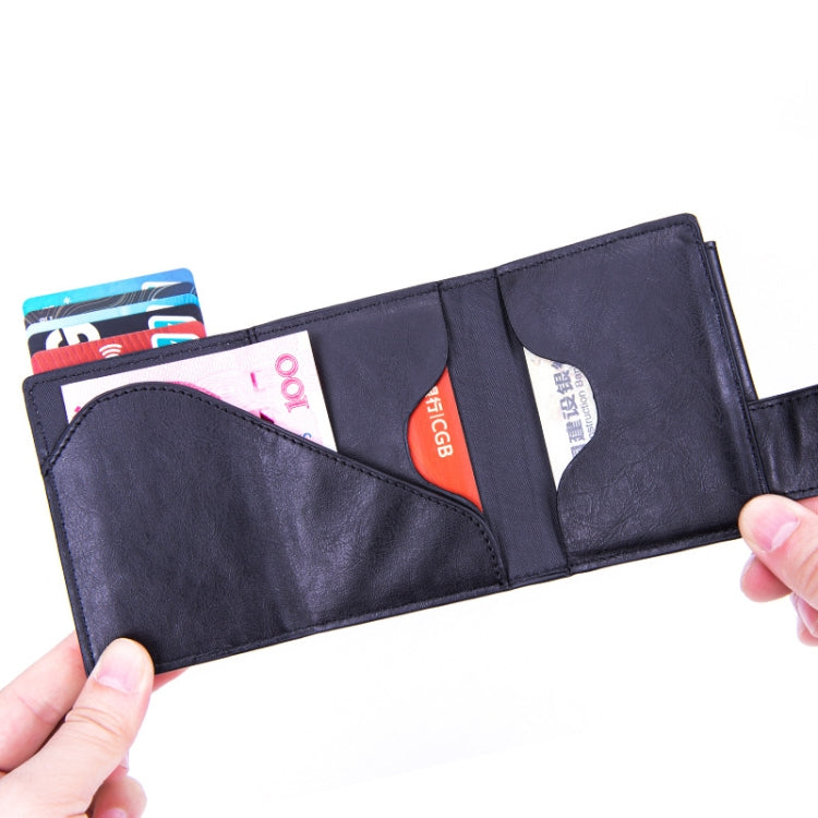 Portamonete antifurto in lega di alluminio con protezione RFID