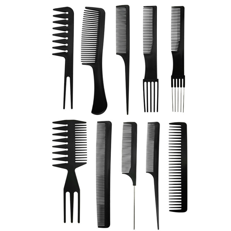 Set 3 pettini piatti in plastica per parrucchieri