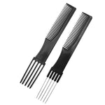 Set 3 pettini piatti in plastica per parrucchieri