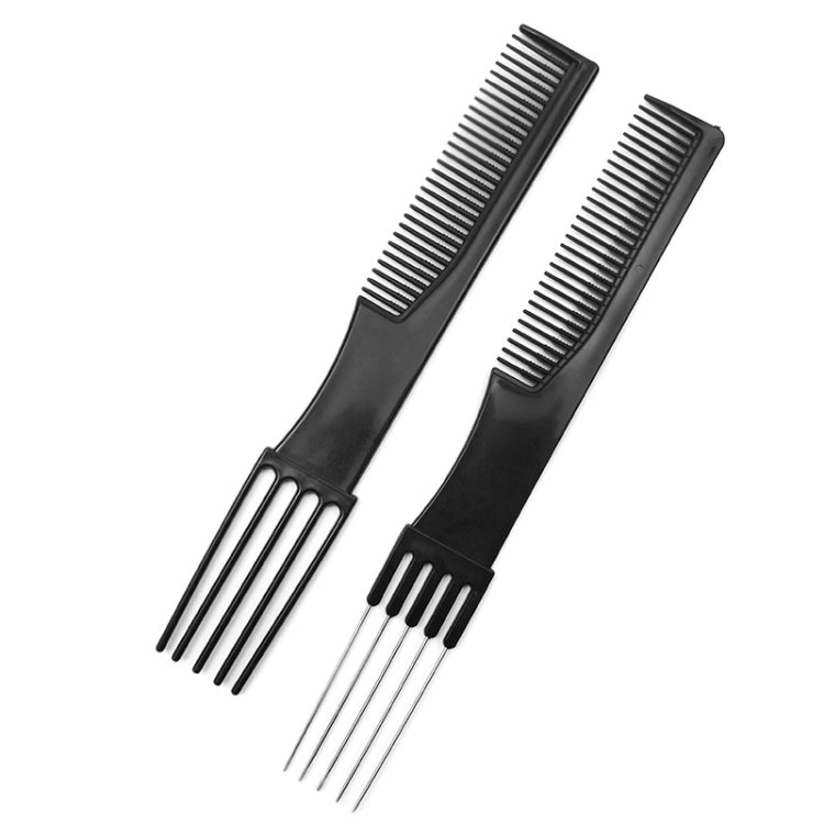Set 3 pettini piatti in plastica per parrucchieri