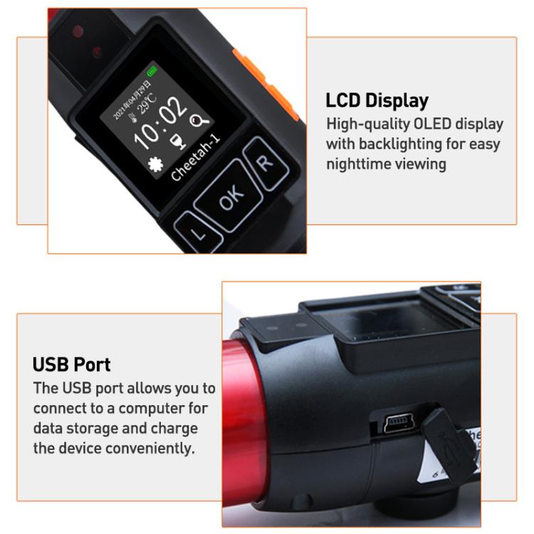 Alcol Tester Cheetah No.1 con Torcia e Display OLED