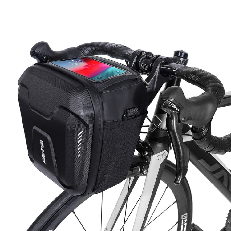 Borsa da manubrio per mountain bike con touch screen e guscio rig