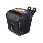 Borsa da manubrio per mountain bike con touch screen e guscio rig