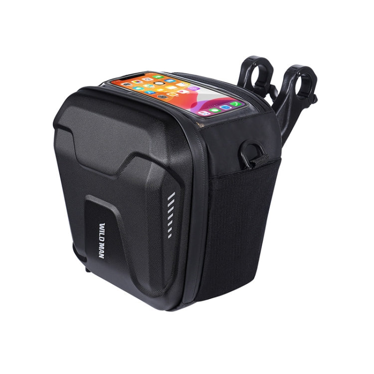 Borsa da manubrio per mountain bike con touch screen e guscio rig