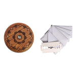 Coltello tondo per pane con 5 lame in legno 6x6 cm