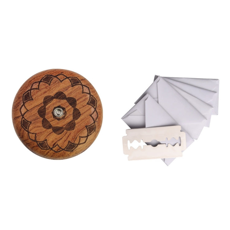 Coltello tondo per pane con 5 lame in legno 6x6 cm