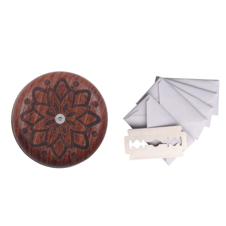 Coltello tondo per pane con 5 lame in legno 6x6 cm