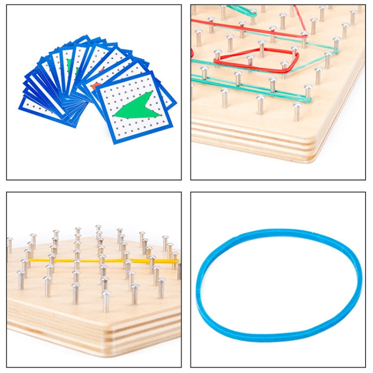 Monsthetic Nail Board gioco educativo in legno 15x15 cm
