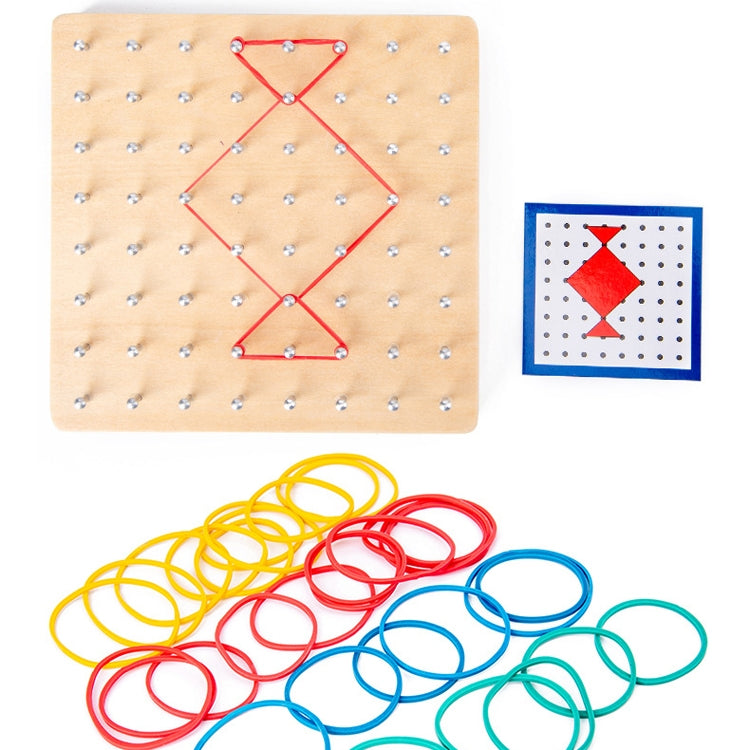 Monsthetic Nail Board gioco educativo in legno 15x15 cm