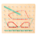 Monsthetic Nail Board gioco educativo in legno 15x15 cm