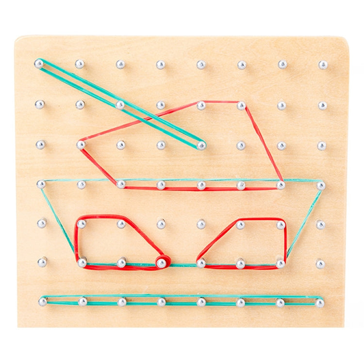 Monsthetic Nail Board gioco educativo in legno 15x15 cm
