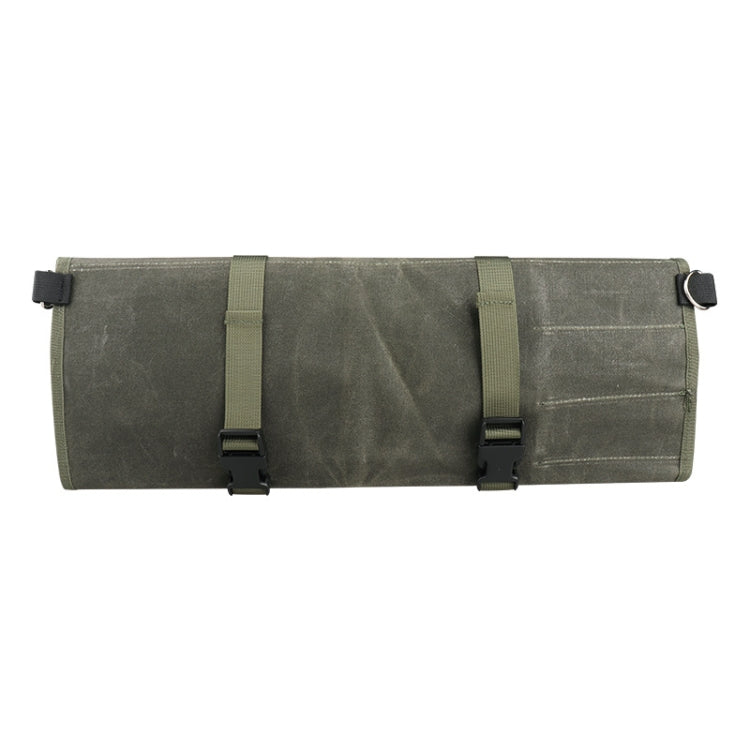 Borsa porta coltelli da cuoco in tela cerata 10 slot