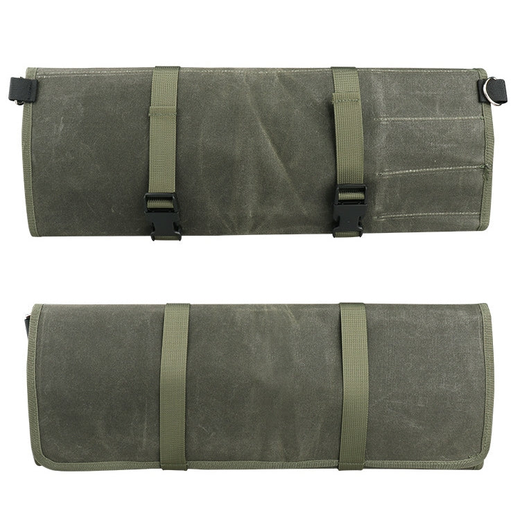 Borsa porta coltelli da cuoco in tela cerata 10 slot