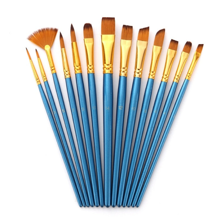 Set 13 Pennelli per Acquerello in Nylon per Studenti