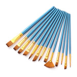 Set 13 Pennelli per Acquerello in Nylon per Studenti