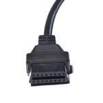 2 PCS connettore OBD femmina trasparente 12V 0,5m