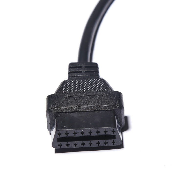 2 PCS connettore OBD femmina trasparente 12V 0,5m