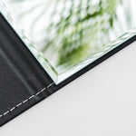 Specchio trucco portatile pieghevole in pelle PU